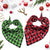 Christmas Dog Bandana Plaid Collar